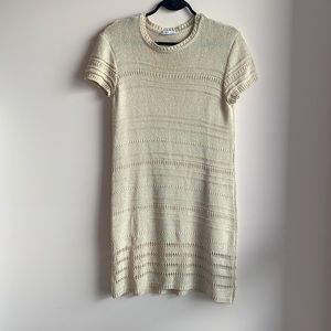 ZARA- Cable Knit Short sleeve Dress
